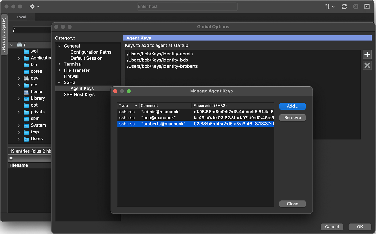SecureFX macOS SSH Agent